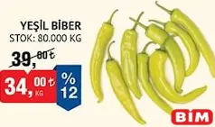 YEŞİL BİBER KG